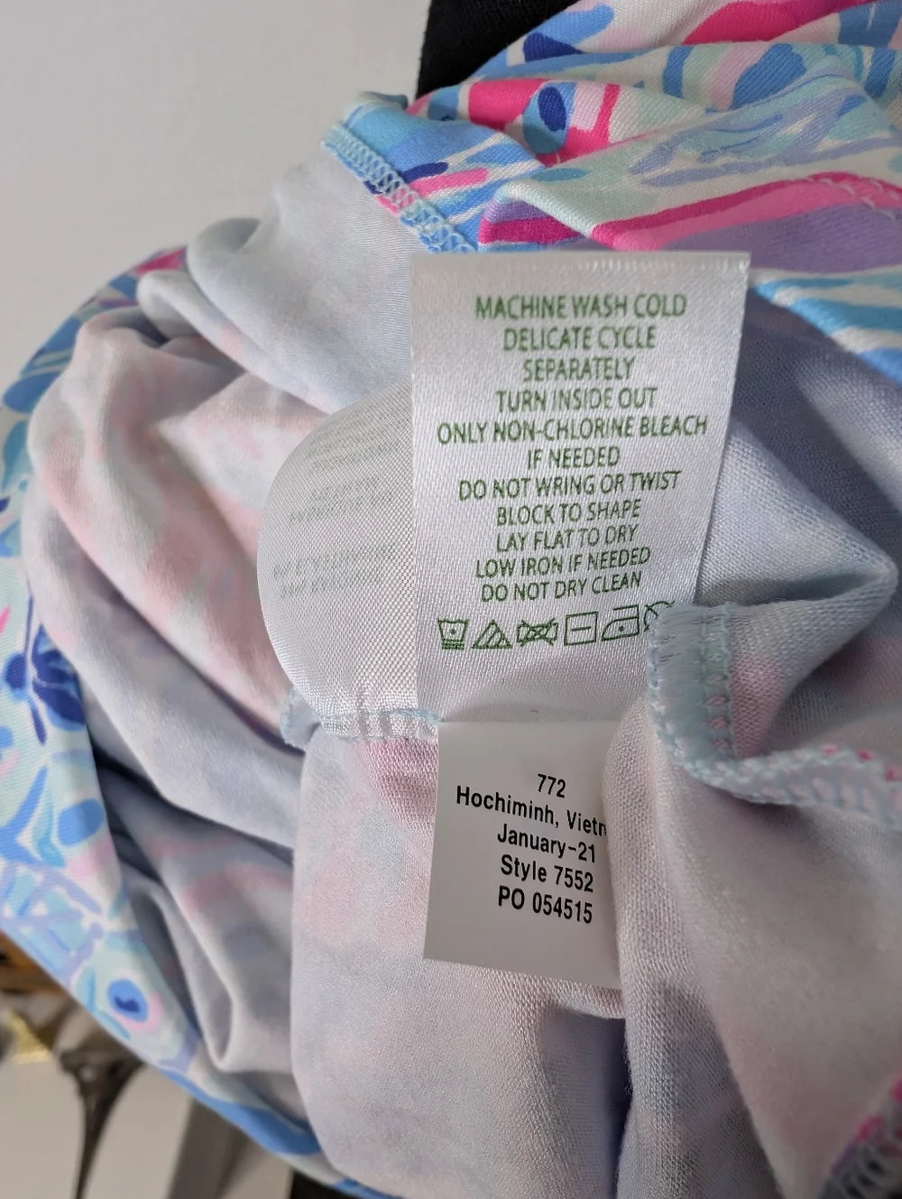 Lilly Pulitzer Riegan Zanzibar Blue Party Princess Fit Flare Dress Size M - Picture 9 of 9